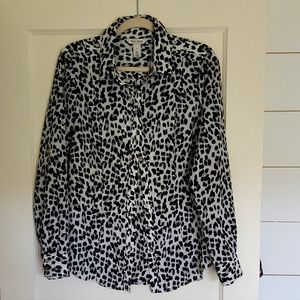 Leopard print blouse